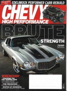 CHEVY HIGH PERFORMANCE 2017 OCT - 781 HP '70 CAMARO, FUEL LINES, 4L60E TRANS*